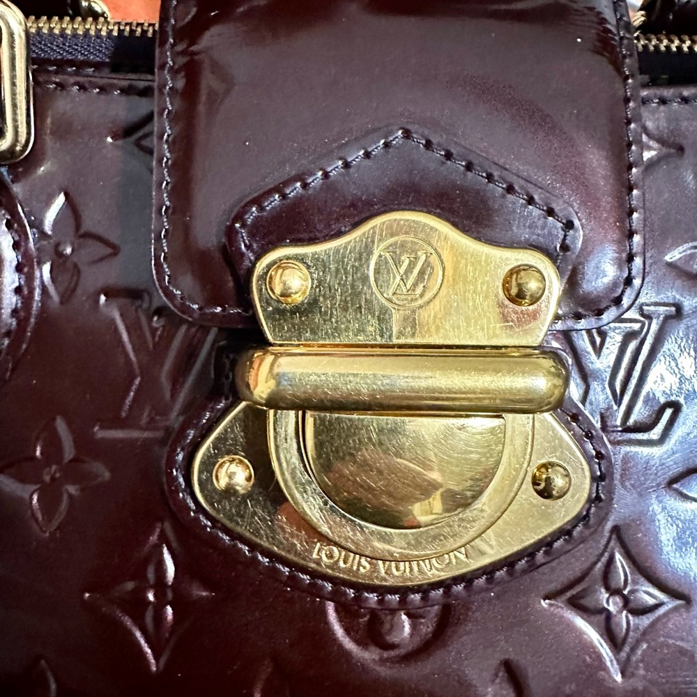 Louis Vuitton Purple Satchel Elegant Structured Design - Picture 8 of 15